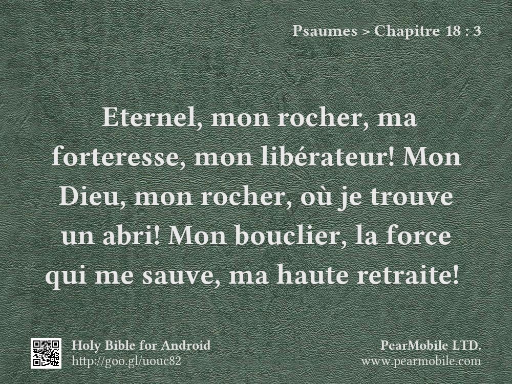 Psaumes, Chapitre 18:3